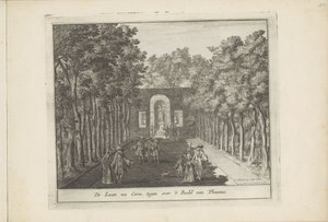 A sugárút és Ceres szobra a Het Loo palota kertjében A Laan na Ceres, Phaunus szobrával szemben (cím a tárgyon) A Z.B.M. által alapított Dutch Field Splendor Of 