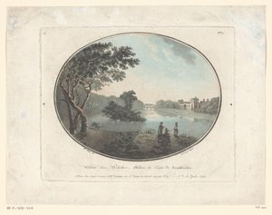 Kilátás a Wilton-házra Wilton dans Willshire, Chateau du Comte de Pembroke (cím a tárgyon) Jardins Anglais (sorozat címe az objektumon) Angol kertek (sorozat címe)