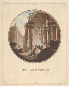 Athén romjai boltíves karzattal, kb. 1770-1808.