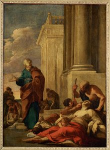 Saint Pierre guerissant les malades avec son ombre - Szent Péter az árnyékával gyógyítja a betegeket ...