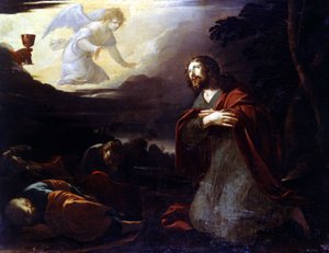Krisztus az olajfák kertjében – Laurent de La Hyre (vagy La Hire alkotó: Laurent de La Hire or La Hyre