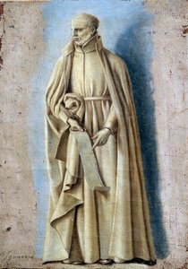 Szent Ignác, kezében rendjének szabályait tartalmazó tekercs Laurent de La Hyre (1606-1656) vászonra festett camaieu-val 17. századi v. 0,33 x 0,23 m Párizs. Louvre múzeum alkotó: Laurent de la Hyre