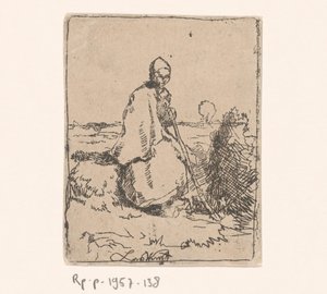 Ülő pásztorlány alkotó: Laurent van der Windt
