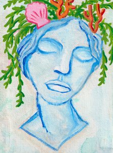 Hableány, 2025 (akril, vászon)