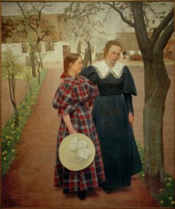 Tavaszi. Ebba és Sigrid Kähler alkotó: Laurits Andersen Ring