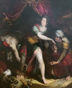 Judit és Holofernész, Lavinia Fontana (olaj, vászon) alkotó: Lavinia Fontana