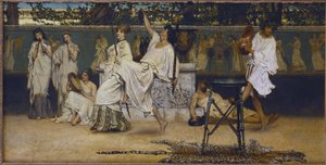 Bacchanal, 1871 alkotó: Lawrence Alma Tadema