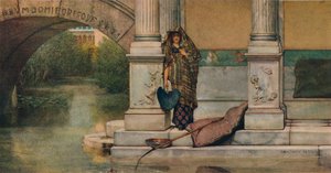 Horgászat, 1875 alkotó: Lawrence Alma Tadema