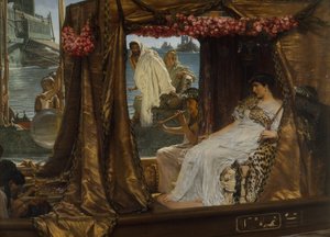 Antonius és Kleopátra találkozása alkotó: Lawrence Alma Tadema