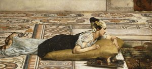 Vízi kedvencek: Aranyhal, 1874 alkotó: Lawrence Alma Tadema
