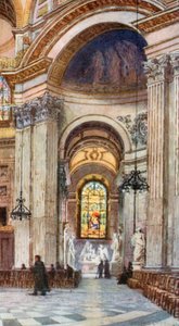 A déli kereszthajó nyugati folyosója (színes litográfia) alkotó: Lawrence Deller