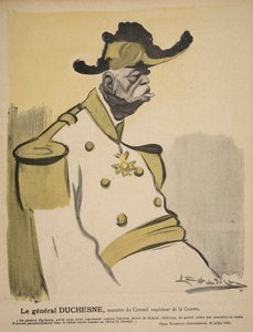 Duchesne tábornok, a Haditanács tagja, illusztráció a „L