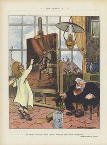 A portréja. Illusztráció a Le Rire-hez (színes litó) alkotó: Leal de Camara