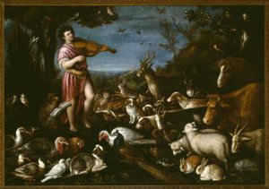 L. da Ponte Bassano, Orpheus elvarázsolja az állatokat / festményeket