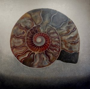 Silver Ammonite, 2024 (olaj, vászon) alkotó: Lee Campbell