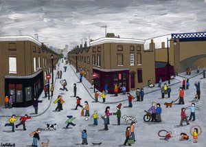 Roupell Street, 2015, (Akril és tinta, vászon)