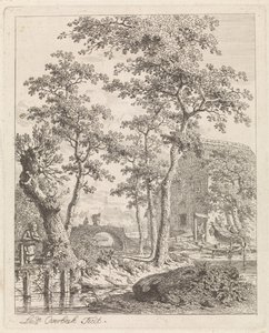 Boerderij aan het water Landschappen met figuren (series title)   1330857   hu       hungarian Successfully Translated  Original: Plate 129, from A Curious Herbal Translat: Plate 129, from 