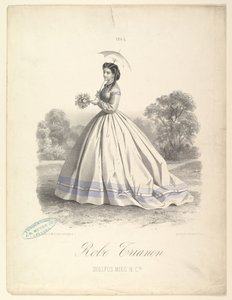 Robe Trianon, Dollfus Mieg & Cie, 1865. alkotó: Lemercier et Compagnie