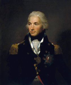 Horatio Nelson ellentengernagy (1758-1805), Nelson első algrófjának portréja. Olaj, vászon alkotó: Lemuel Francis Abbott