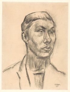 Egy ismeretlen férfi portréja alkotó: Leo Gestel (signed by artist)