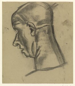 Egy kopasz férfi hátulja alkotó: Leo Gestel