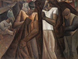 Nettendragers, 1924 körül (olaj, vászon) alkotó: Leo Gestel