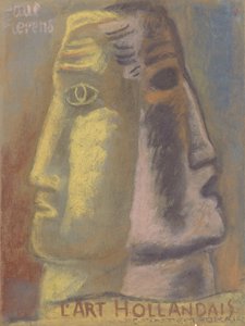 Borítóterv Paul Fierens számára, Lart Hollandais Contemporain 1933 alkotó: Leo Gestel