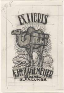 Antonius Johannes Maria Hagemeijer ex-librisének terve alkotó: Leo Gestel