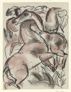 Lovak a természetben alkotó: Leo Gestel