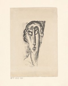 Egy ismeretlen nő portréja alkotó: Leo Gestel