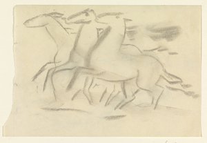 Futó lovak alkotó: Leo Gestel