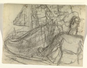 Hajó és figurák alkotó: Leo Gestel