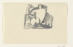 Csendélet almával és kancsóval alkotó: Leo Gestel