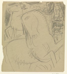 Két ló alkotó: Leo Gestel