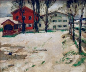 Fogadó a hóban alkotó: Leo Putz