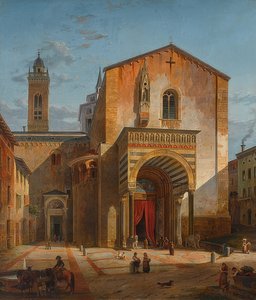 Bergamo – Kilátás a S. Maria Maggiore déli kereszthajójára