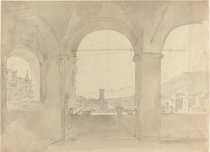 Panoráma Tivolira egy loggiáról alkotó: Leo von Klenze