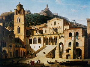 Az Amalfi-székesegyház előtti tér