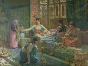 Egy hárem belseje, 1865 körül