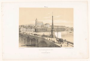 Kilátás Bloisra a hídról Vue de Blois prize du pont (cím a tárgyon) Kortárs Franciaország (sorozat címe) La France de nos jours (sorozat címe)