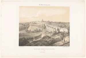 Kilátás Dinanra és a Rance folyó feletti viaduktra A Vallée des Noyers Vue de Dinan díja (cím a tárgyon) Kortárs Franciaország (sorozat címe) La France de nos jours (sorozat címe a tárgyon)