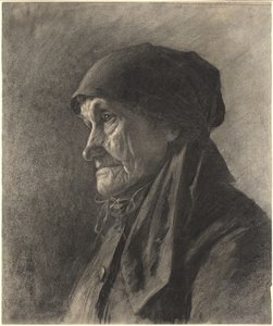 Idős parasztasszony alkotó: Leon Augustin Lhermitte