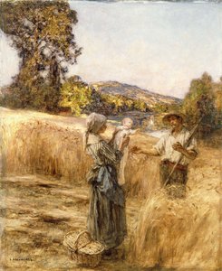 Vacsora, alkotó: Leon Augustin Lhermitte