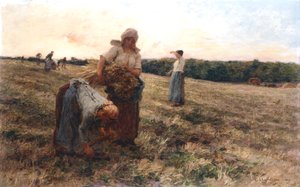 Gleaners at Sunset, 1889 alkotó: Leon Augustin Lhermitte