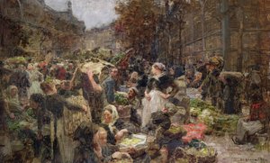 Les Halles, 1889-ben megrendelt tanulmány a párizsi Hotel de Ville Salon des Lettres festményéhez