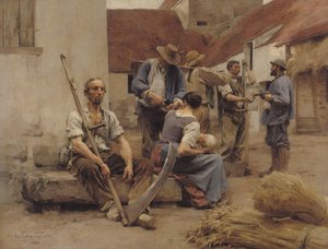 Fizetés a betakarítóknak, 1882