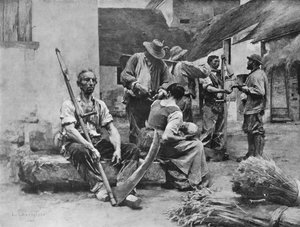 Paying the Harvesters, 1882, 1911 alkotó: Leon Augustin Lhermitte