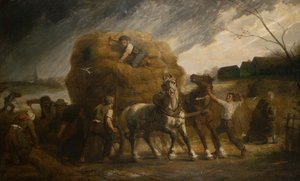 A közeledő vihar (olaj, vászon) alkotó: Leon Augustin Lhermitte