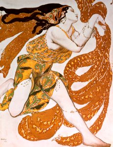 Bacchante, jelmezterve a Ballets Russes Tcherepnins Narcisse című produkciójához, 1911 alkotó: Leon Bakst