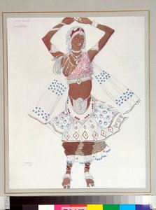 Russes balett: "bayadere" Leon Bakst (1866-1924) által tervezett jelmez Michel Fokine "A kék isten"" című balettjéhez alkotó: Leon Bakst